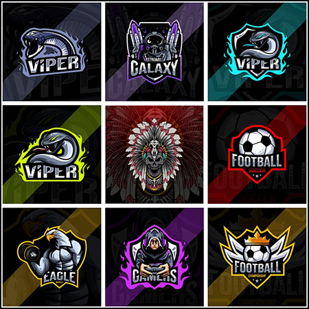 13款电子竞技LOGO标志蚂蚁素材网矢量图标精选3