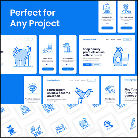 1200+平面轮廓图标合集蚂蚁素材网矢量素材精选