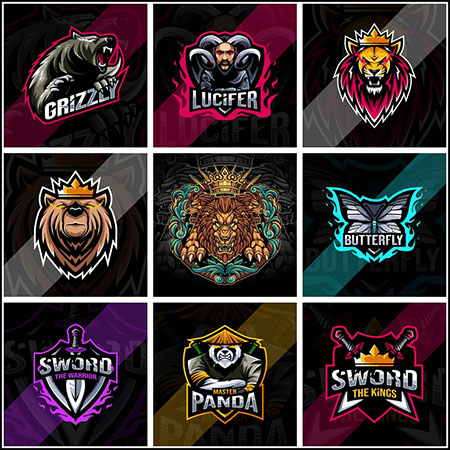 13款电子竞技LOGO标志蚂蚁素材网矢量图标精选10