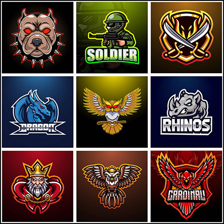 13款电子竞技LOGO标志蚂蚁素材网矢量图标精选11