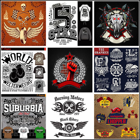 91款T恤印染图案纹身图案蚂蚁素材网矢量素材精选