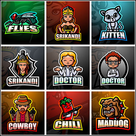 20款电子竞技LOGO标志蚂蚁素材网矢量图标精选13