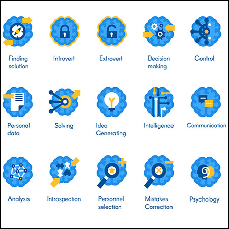 大脑思考概念ICONS蚂蚁素材网矢量图标精选