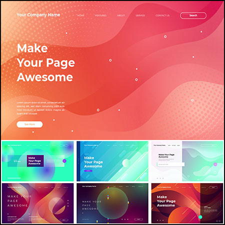 19款网页横幅多边形抽象背景蚂蚁素材网矢量素材精选