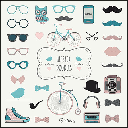 手绘时髦复古涂鸦蚂蚁素材网矢量图标精选插图