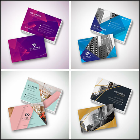 4款企业风格名片蚂蚁素材网矢量素材精选