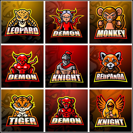 13款电子竞技LOGO标志蚂蚁素材网矢量图标精选18