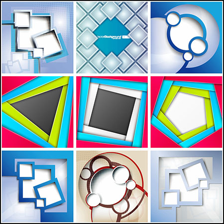 25款几何形状抽象背景蚂蚁素材网矢量素材精选