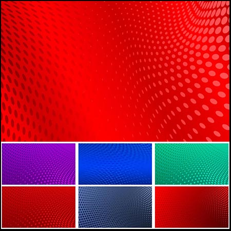 15款抽象半色调点状蚂蚁素材网矢量背景精选素材