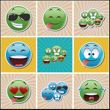 25款可爱苹果卡通表情包蚂蚁素材网矢量素材精选