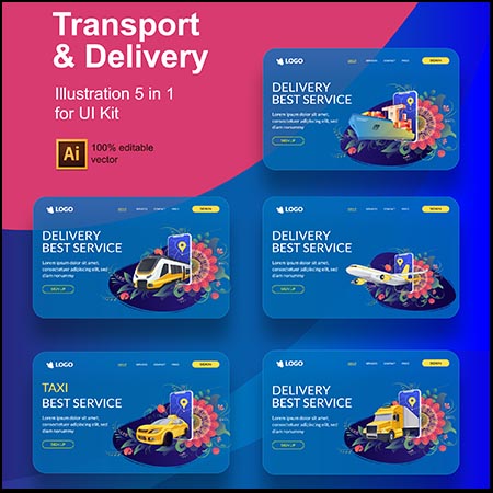5款智能出行智能运输UI套件插图