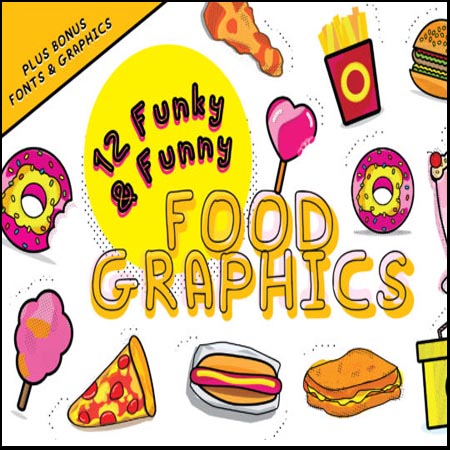 12个精致有趣的食物蚂蚁素材网矢量图标精选