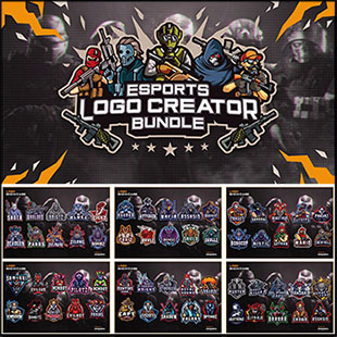 18套电子游戏竞技标志蚂蚁素材网矢量图标精选