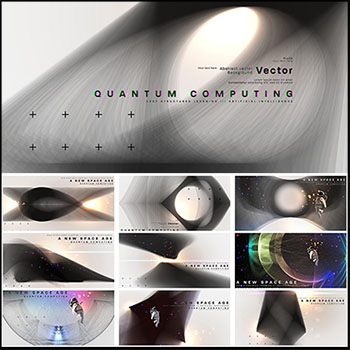 科技线条大数据宇航员星际几何KV主视觉banner蚂蚁素材网矢量素材精选