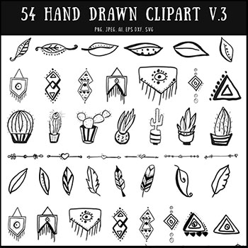 50个手绘剪贴画蚂蚁素材网矢量素材精选