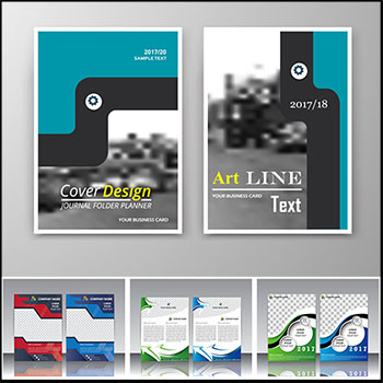 100款企业公司简介小册子传单蚂蚁素材网矢量素材精选