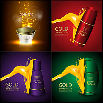 瓶装护肤霜蚂蚁素材网矢量插图精选