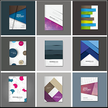 15款企业公司简介笔记本书面蚂蚁素材网矢量素材精选