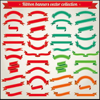 10套横幅彩带标签蚂蚁素材网矢量素材精选