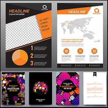 18套企业传单企业公司介绍小册子蚂蚁素材网矢量模板精选