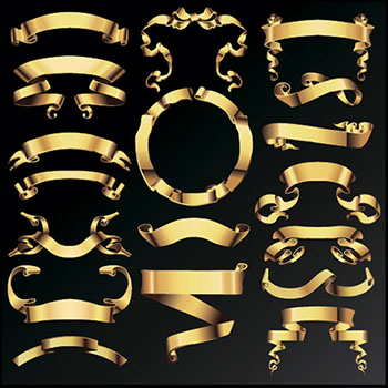 10款彩带横幅蚂蚁素材网矢量素材精选