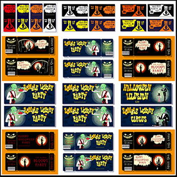 24款万圣节派对海报横幅广告模板