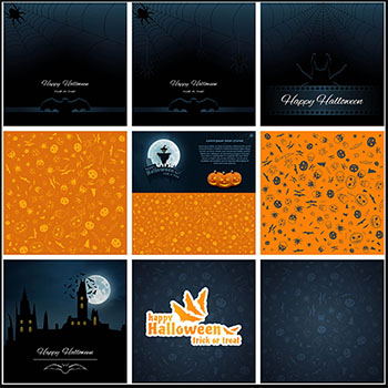 万圣节暗黑海报蚂蚁素材网矢量背景精选素材