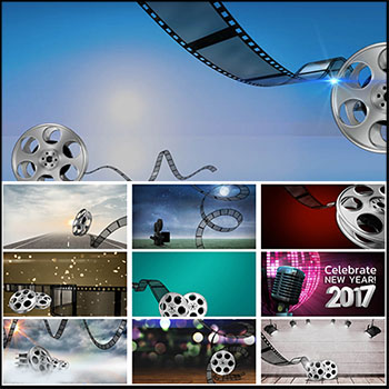 11款影音横幅海报制作背景蚂蚁素材网矢量素材精选