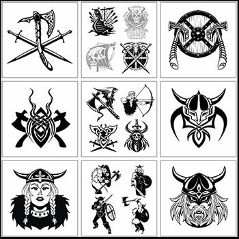 维京人战斗相关头像蚂蚁素材网矢量素材精选