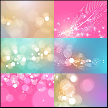 6款彩色背景光晕光斑蚂蚁素材网矢量背景精选