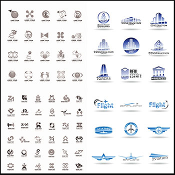 11套企业LOGO和房地产LOGO蚂蚁素材网矢量图标精选