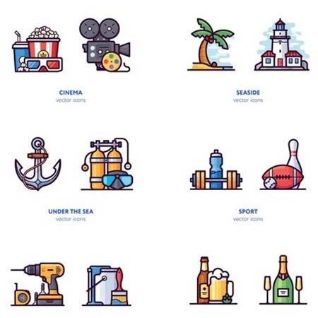 蚂蚁素材网矢量图标精选素材