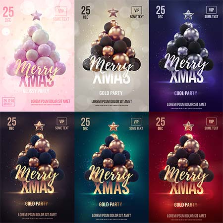 国外圣诞节平安夜老人新年H5广告促销海报蚂蚁素材网矢量背景精选