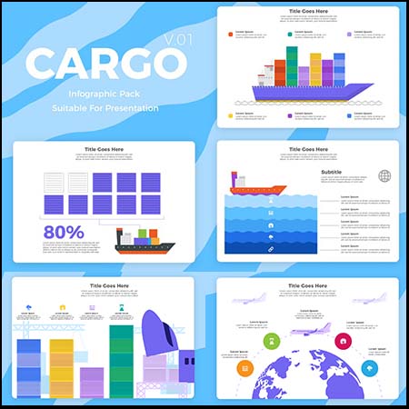 货物运输信息图表AI蚂蚁素材网矢量素材精选