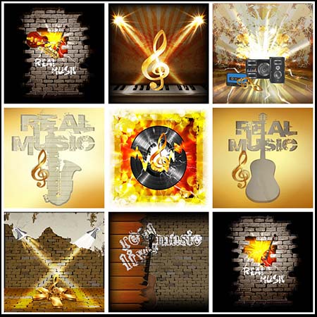 高音音符音乐蚂蚁素材网矢量背景精选素材