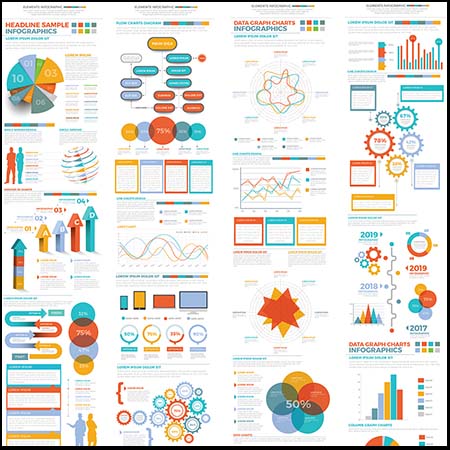 信息图表蚂蚁素材网矢量元素精选