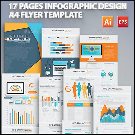 17页矢量信息图表图形