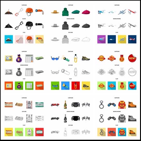 安全工具飞机金融等蚂蚁素材网矢量图标精选