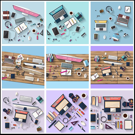 9款电脑电子产品矢量模型