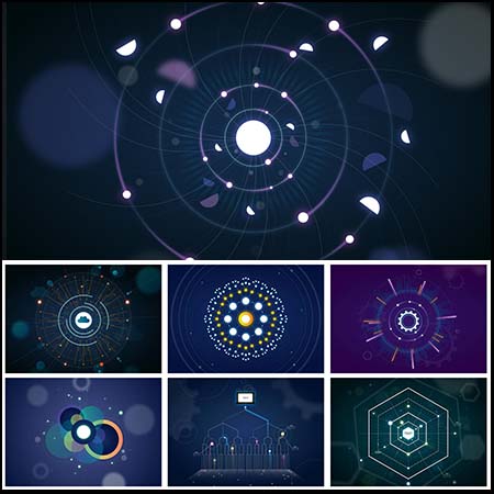 11款数据可视化办公商务信息高科技AI元素