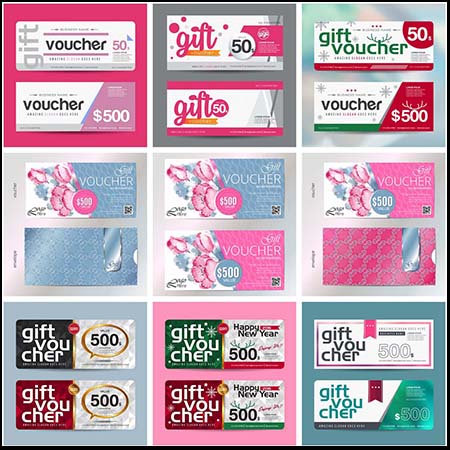 25款商场打折抵用券蚂蚁素材网矢量模板精选