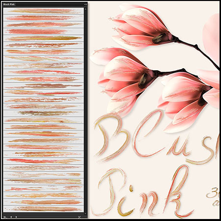 30个粉红色数字绘画AI画笔