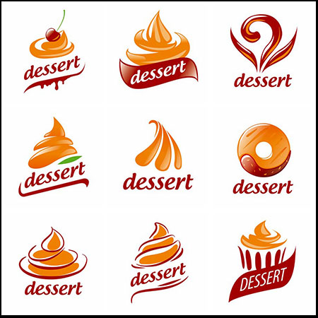 甜品甜点甜甜圈蛋糕蚂蚁素材网矢量图标精选