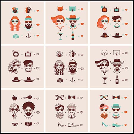 男人和女人相爱，夫妻爱情人物素材