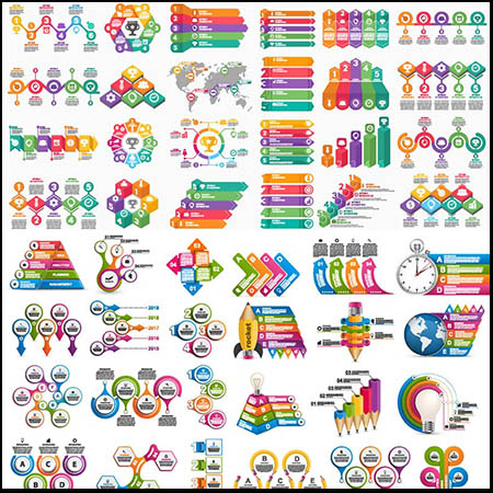 信息图表蚂蚁素材网矢量元素精选