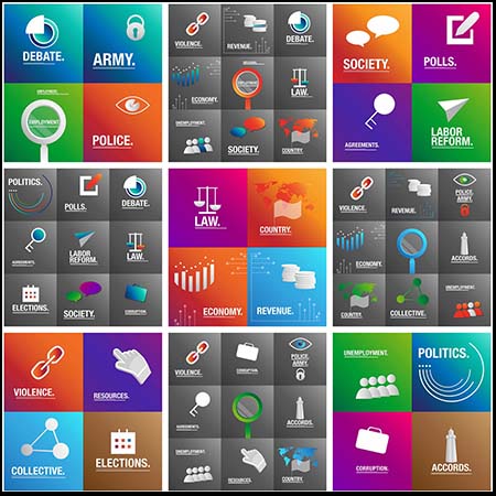 法律和社交相关蚂蚁素材网矢量图标精选