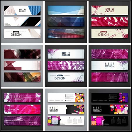 20款抽象横幅背景素材