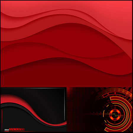 5款红色黑色相间的蚂蚁素材网矢量背景精选