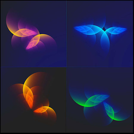 渐变叠加半圆形蚂蚁素材网矢量背景精选