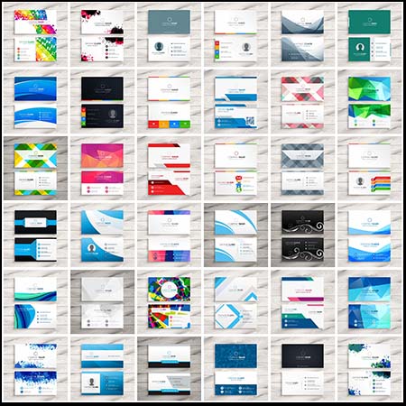48套商业企业个人名片蚂蚁素材网矢量模板精选